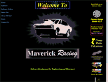 Tablet Screenshot of maverickracing.co.uk